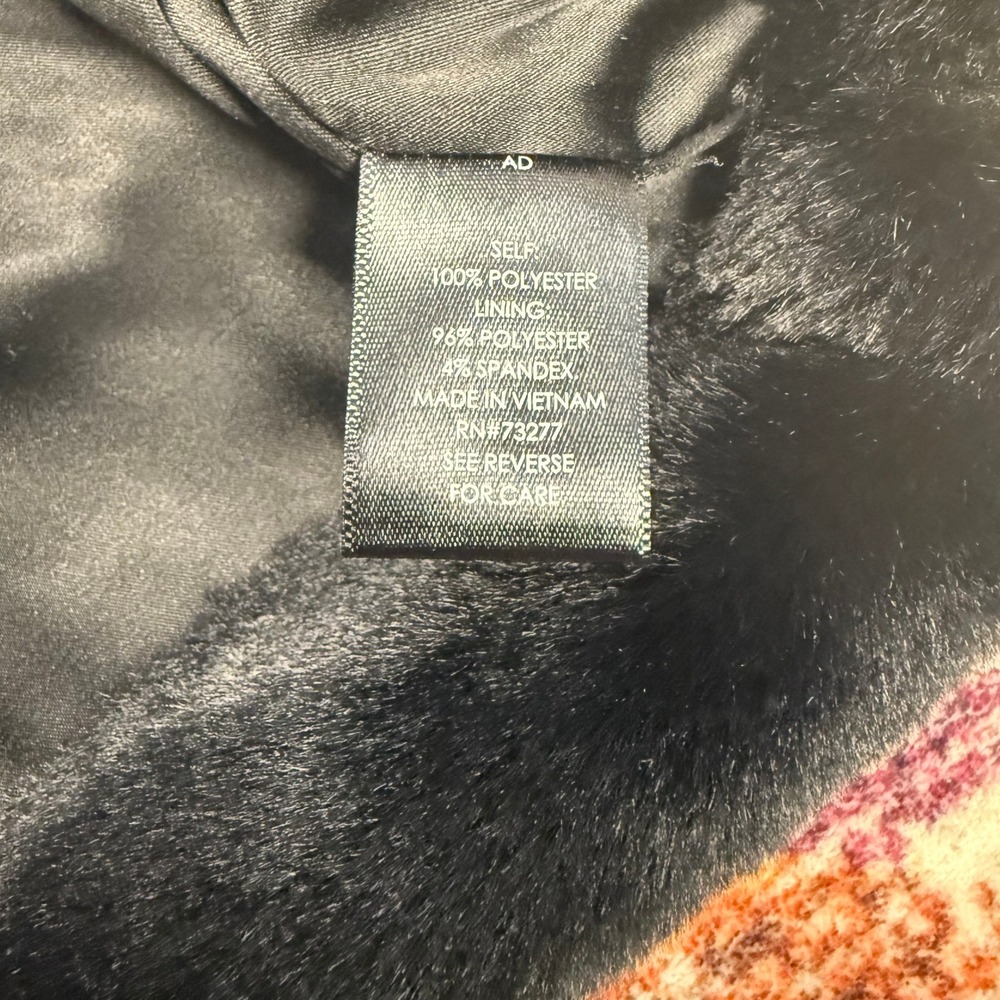 Jason Wu Black Faux Fur Bolero Cropped Jacket Short Sleeve‎ XL 689886468526 - Picture 4 of 7